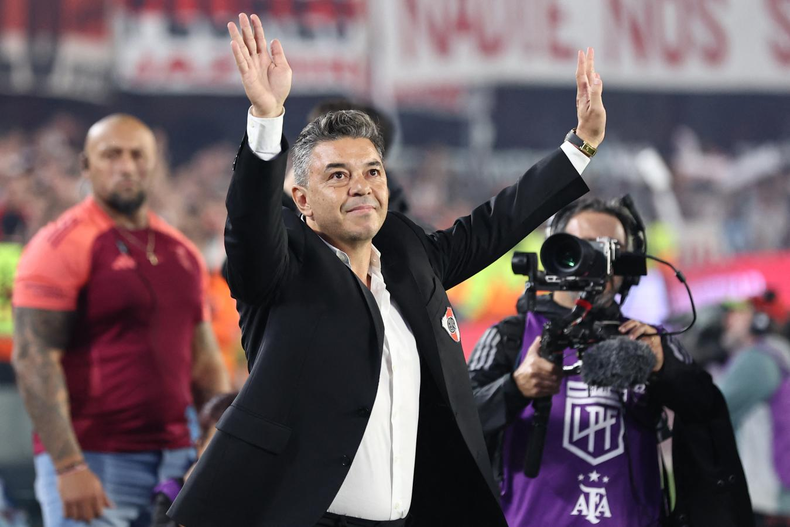 Marcelo Gallardo festejó los tres puntos.