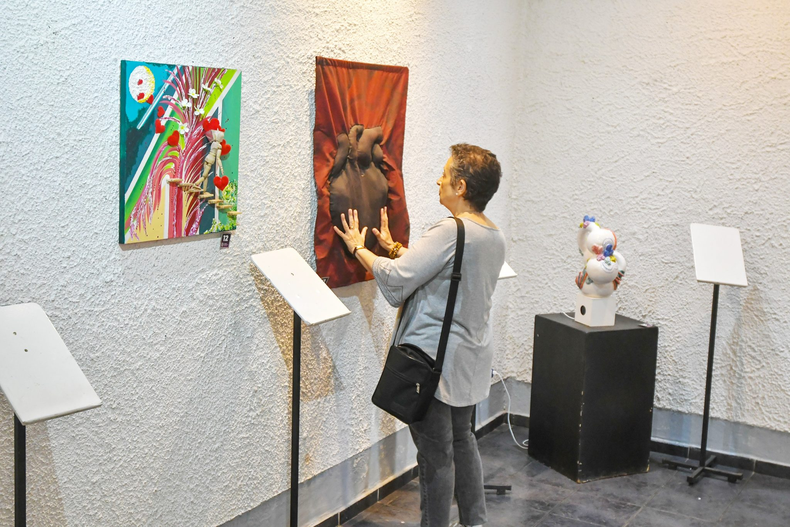 Salón de Arte para personas ciegas en Guaymallén.