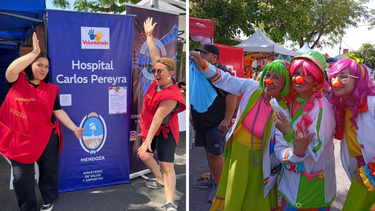 Voluntarias del Hospital Pereyra (Guada y Juli) y Payamédicos que sanan desde el vínculo humano. Voluntarias del Hospital Pereyra (Guada y Juli) y Payamédicos que sanan desde el vínculo humano.