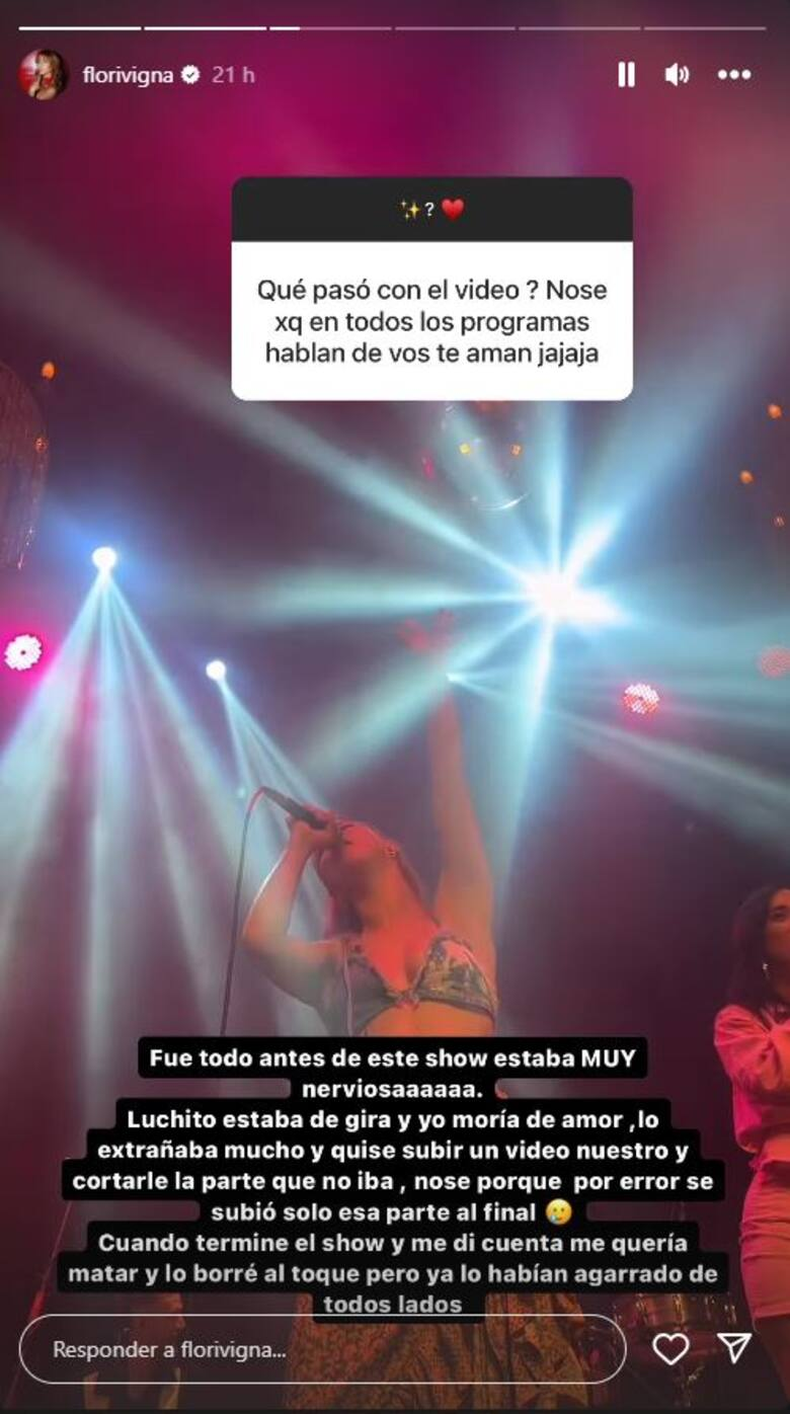 Florencia Vigna rompi&oacute; el silencio despu&eacute;s del pol&eacute;mico video &iacute;ntimo con Luciano Castro