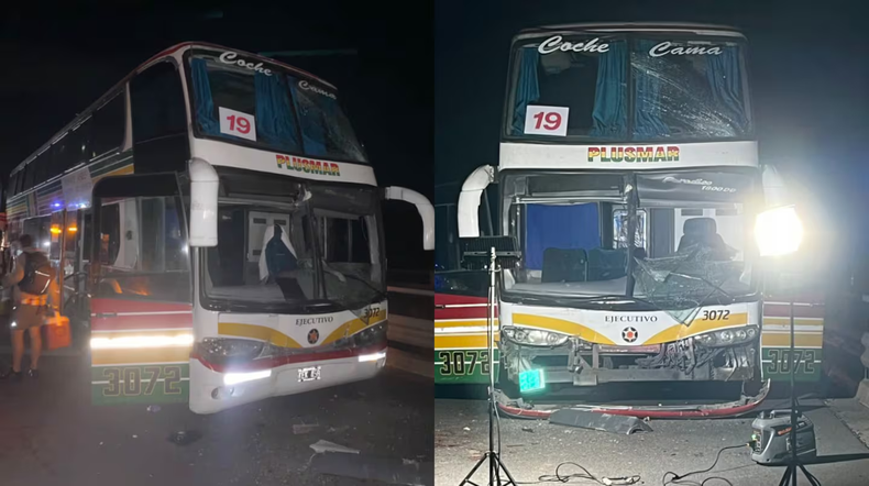 Accidente vial involucró a hinchas del Club Estudiantes de La Plata.