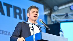 El bonaerense cerró campaña en su distrito, donde el peronismo espera obtener una victoria electoral.