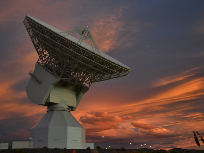 Antena DS3 de la ESA en Malargüe.