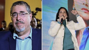 Arévalo (izquierda), nuevo presidente en Guatemala; González (derecha), candidata en Ecuador