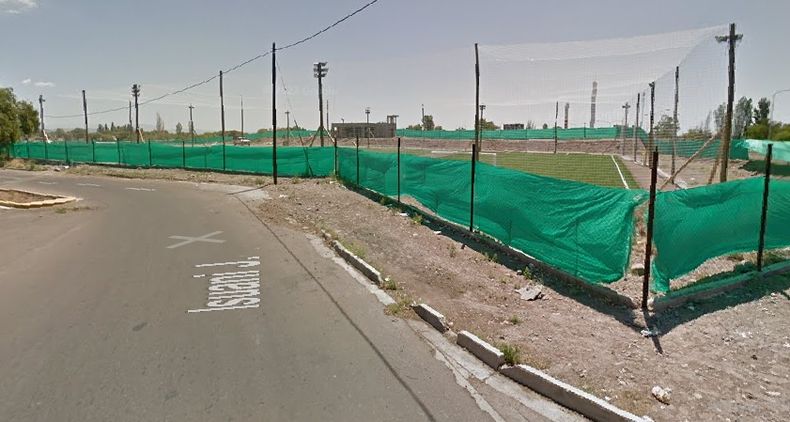 Las canchas donde ocurrió el hecho, en Juan Isuani al 1800 de Godoy Cruz.