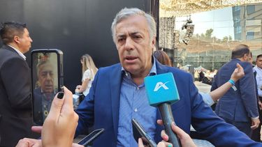 El senador nacional Alfredo Cornejo habló en la previa del desayuno de la Corporación Vitivinícola (COVIAR) de la Fiesta de la Vendimia.