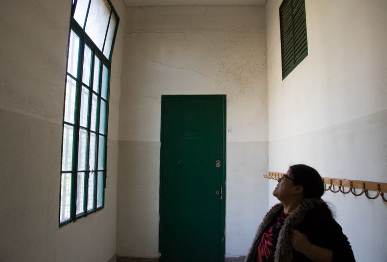 Problemas edilicios en la escuela Bombal