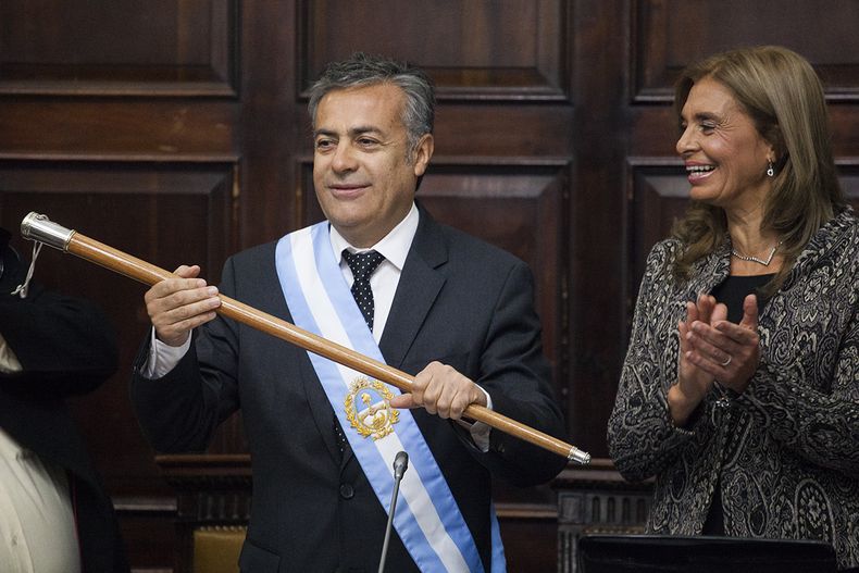 El primero de los seis discursos (hasta el momento) de Alfredo Cornejo ante la asamblea legislativa.