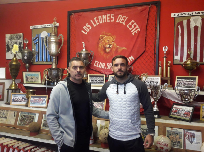 Sergio Toti Arias junto al profe Pablo Dorado.
