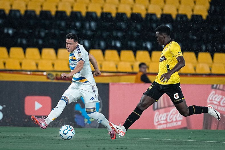 Miguel Merentiel, Boca, Barcelona Ecuador, Libertadores 05-05-26