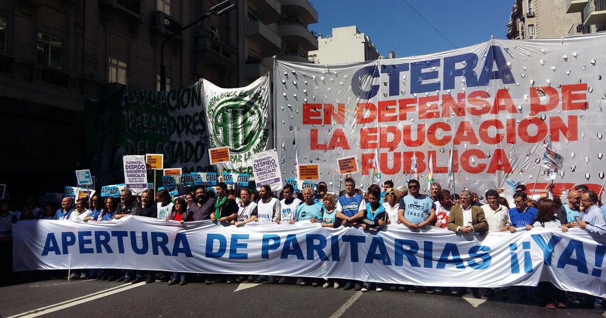 CTERA anunció un paro nacional docente para el lunes 26 de febrero