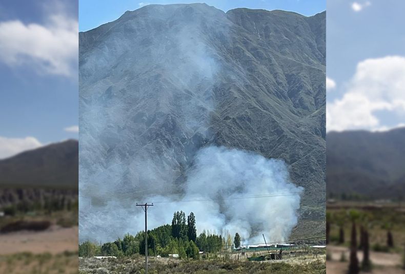 Incendio cacheuta