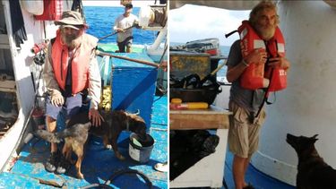 Tim Shaddock fue rescatado junto a su perra, Bella, en las costas de México.