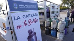 La garrafa con subsidio provincial en Tunuyán.
