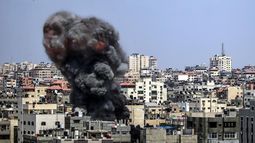 Israel bombardea la Franja de Gaza.&nbsp;