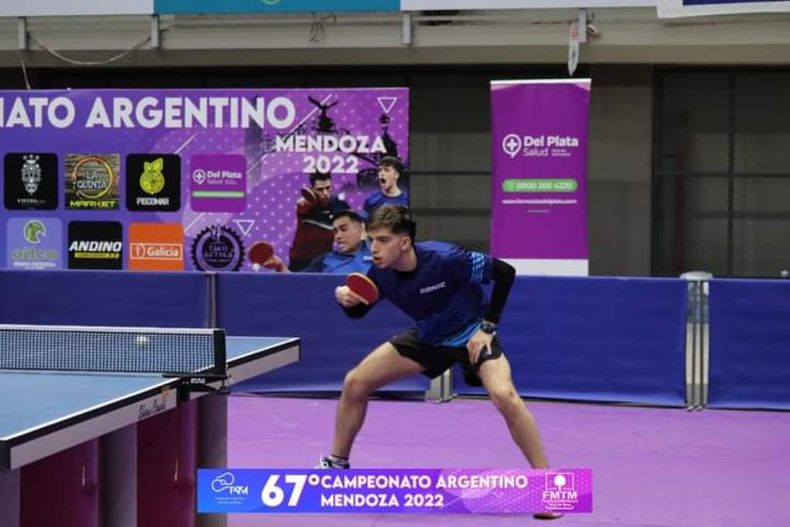 Tenis de mesa: Santiago Lorenzo, medalla de plata en individuales mayores.