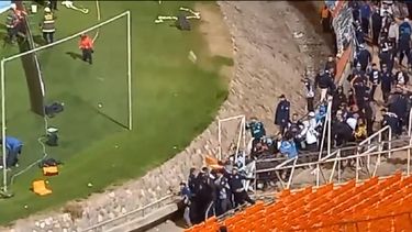 violencia en el futbol: danos en el malvinas argentinas
