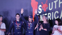 Premiación en San Rafael del &nbsp;South Américan Rally Race .