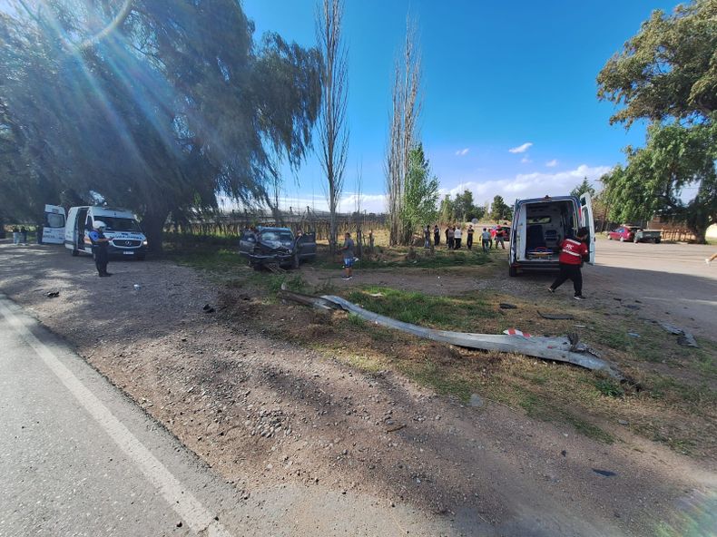 Siniestro fatal en San Rafael: dos muertos tras un choque en la Ruta 143