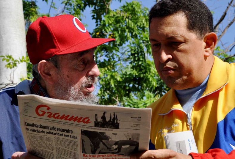 Fidel castro-hugo-chavez