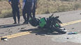 Fuerte choque en Ruta 7 dejó a un motociclista en estado crítico Fuerte choque en Ruta 7 dejó a un motociclista en estado crítico