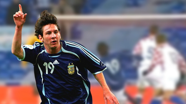 El gol de Messi a Croacia en el 2006.