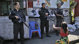 Operativo en una favela de Río de Janeiro.