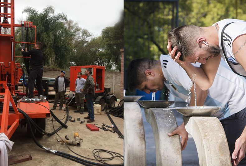 perforación de agua, aysam, agua potable