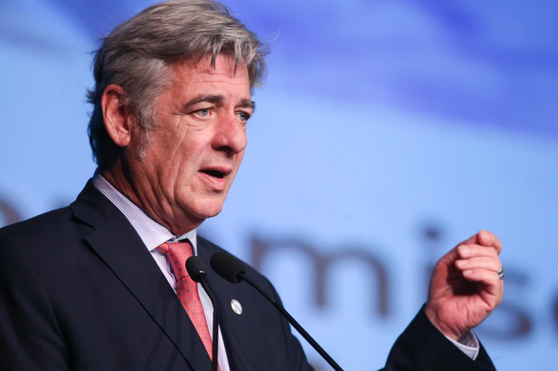 Nicolás Pino, presidente de la Sociedad Rural Argentina, cuestionó la rapídez con la que se alcanzó el cupo para retenciones 0.