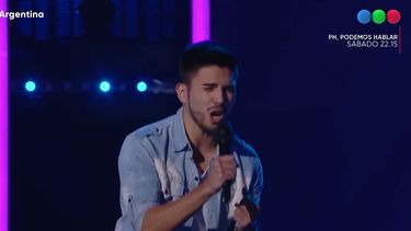 La Voz: el tunuyanino Brian Sáez triunfó en el programa.