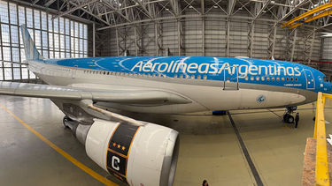 El nuevo avión de la Selección.