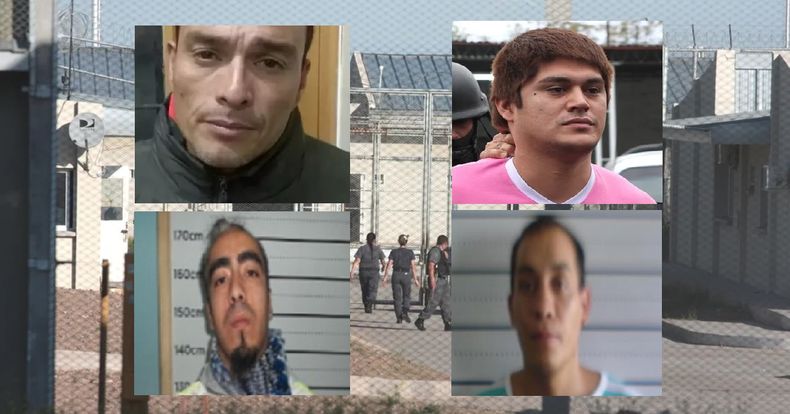 Morales, Gómez, Mercado y Cortez -de izquierda a derecha y arriba hacia abajo-, los líderes de la revuelta.&nbsp;