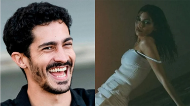 La pícara reacción del Chino Darín a una producción de fotos de Úrsula Corberó.