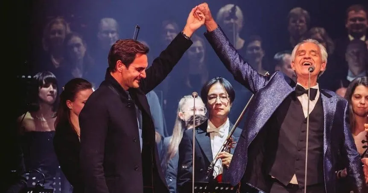 Roger Federer starred in a very exciting moment with Andrea Bocelli