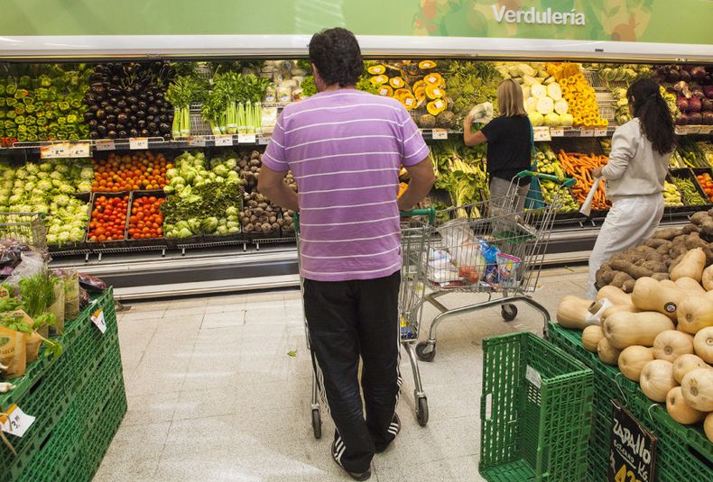 supermercado, compras, canasta familiar, economía, verduleria