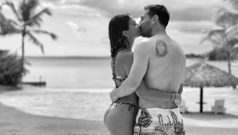Con fotos inéditas, Antonela Roccuzzo saludó a Lionel Messi en redes y se volvió viral