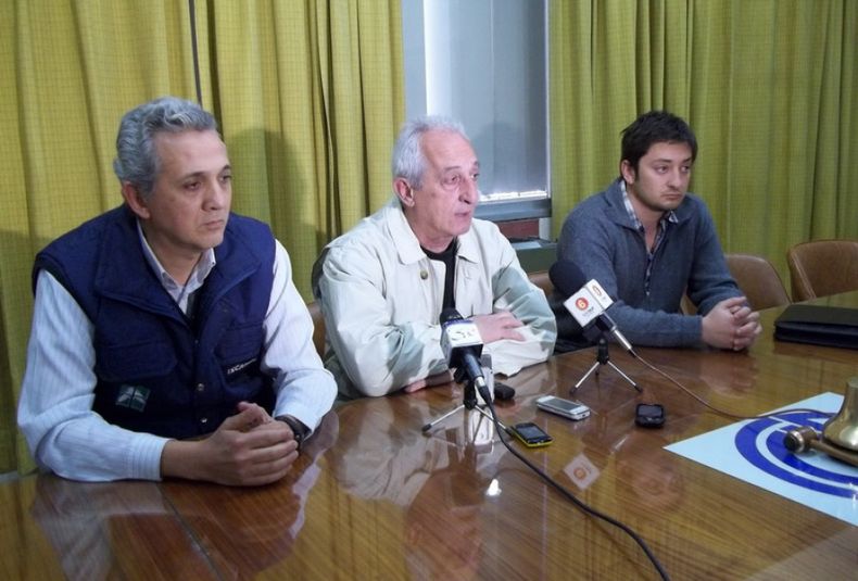 Mauricio Páez, Coordinador Oasis Sur ISCAMEN, Raúl Montané (Específica de Bodegueros) y Hugo Tornaghi (Presidente Específica de Bodegueros de San Rafael)