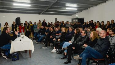 Lucas Ilardo habló en San Carlos.