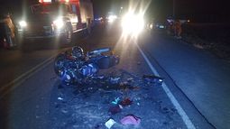 El motociclista herido en el accidente vial debió ser trasladado al Central.