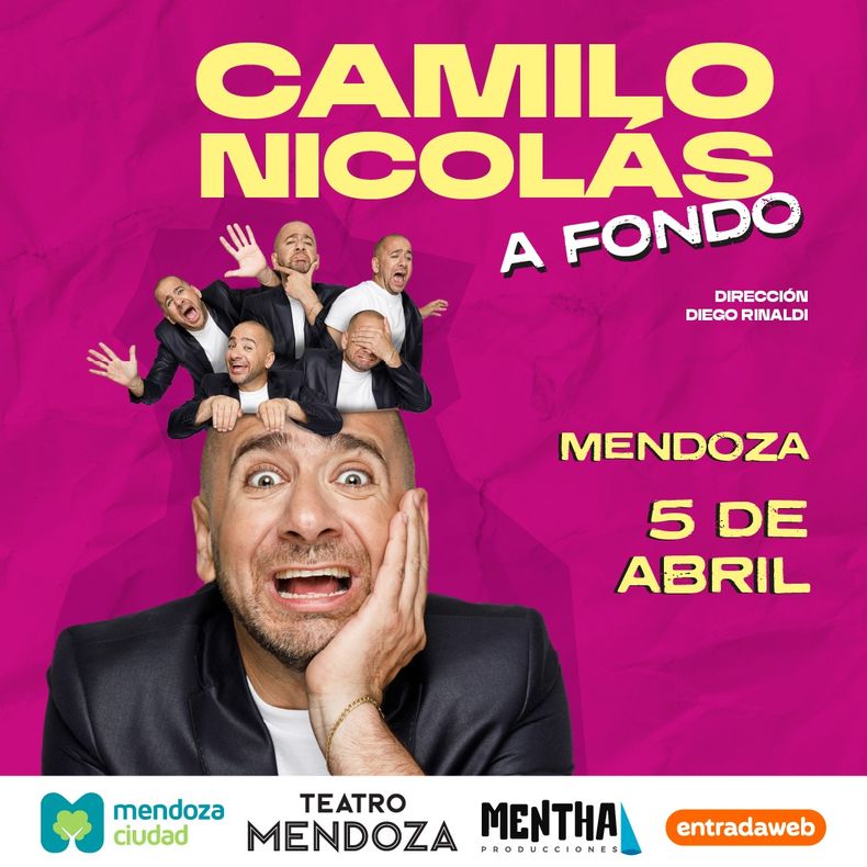 Camilo Nicolás vuelve a Mendoza con un show de humor imperdible