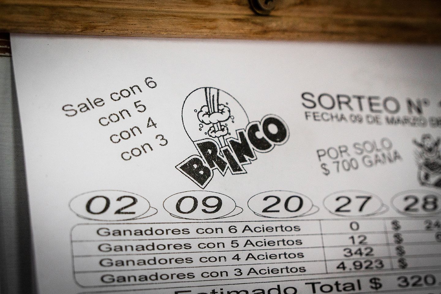 Resultados del Brinco hoy: los números ganadores del sorteo 1364 del domingo 26 de julio