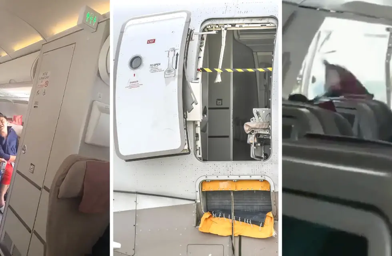 Pánico En Un Avión Pasajero Abrió La Puerta De Emergencia En Pleno Vuelo 3803