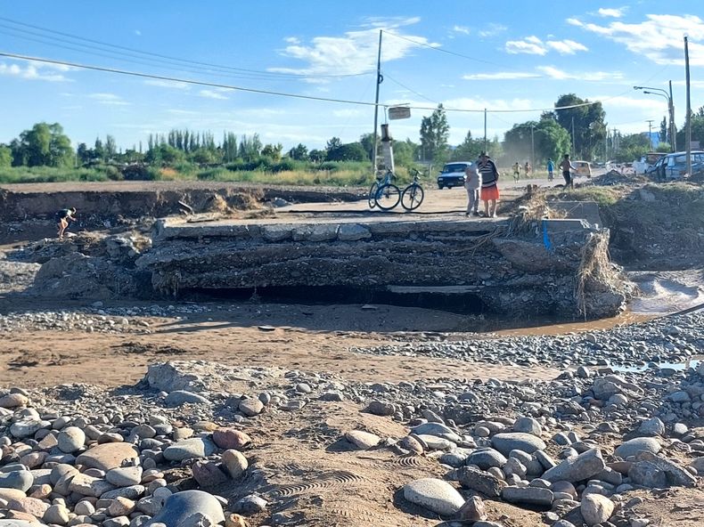 San Rafael: debido a las tormentas, quedó inhabilitado el paso El Molino/Pobre Diablo