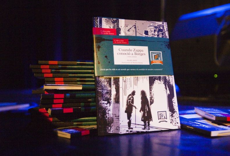 Felipe Staiti, libro de cuentos “Cuando Borges conoció a Zappa”. Ciclo La Poesía Está Ahí, Sala Violeta. Espacio Cultural Julio Le Parc.