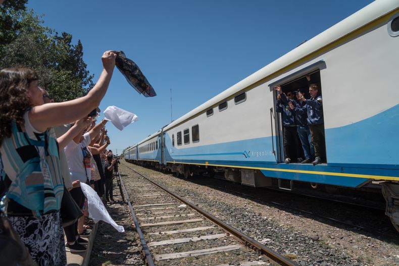 Tren de cercanía en Maipú.