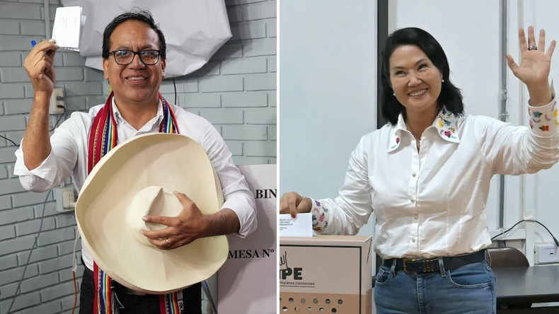 Roberto SAnchez y Keiko Fujimori se disputan voto a voto la presidencia del Perú