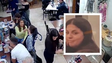 El momento del robo en un centro comercial de Guaymallén. El momento del robo en un centro comercial de Guaymallén.