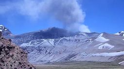 Actividad del volcán Peteroa esta semana.