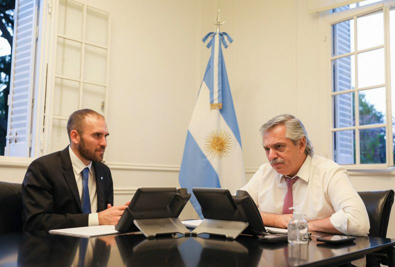 Martín Guzmán y Alberto Fernández