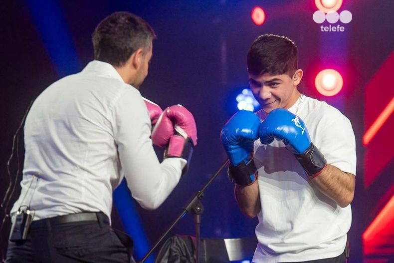 Nico Occhiato se animó a un inesperado desafío de boxeo con Jaime Muñoz